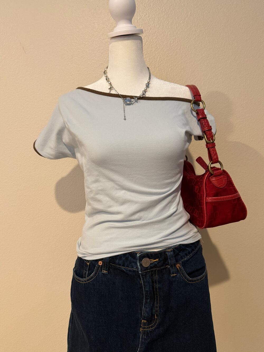 Forever 21 Two Tone Off Shoulder Top (Tag cut off)